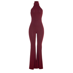 จั๊มสูทผู้หญิง Viviblook รุ่น C26JP010 แบบใหม่ เซ็กซี่ คอสูง สายคล้องคอ เปิดหลัง ทรงเข้ารูป แขนกุด เหมาะสำหรับใส่ไปเที่ยวคลับ - Product Image 5