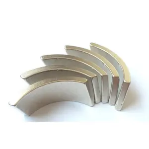ISO认证工厂定制飞轮磁体自由能弯曲磁体电机转子定子N52h电弧钕磁体