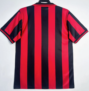 Camiseta de Fútbol Retro Clásica del AC Milan, Jersey de Fútbol Vintage con Cuello Polo - Product Image 1