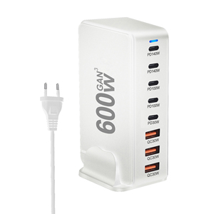 <span class=keywords><strong>Achat</strong></span> en gros GaN PD QC <span class=keywords><strong>Chargeur</strong></span> pour ordinateur <span class=keywords><strong>portable</strong></span> pour téléphone 600W 8 Ports 140W Sortie à port unique Protection contre la surchauffe Adaptateur secteur - Product Image 4