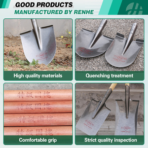 Trung Quốc Nhà sản xuất thép công cụ làm vườn trang trại Spade cây trồng làm vườn sắt xẻng đầu - Product Image 4