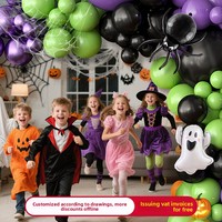 Ensemble d'arche de ballons en latex pour Halloween - Vente en gros, MOQ 50 pièces, couleurs et tailles personnalisées pour la décoration de fête