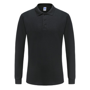 260 Gsm CVC Cotton Blend Men's Unisex <strong>Long</strong> <strong>Sleeve</strong> Wholesale Solid Blank Plain Casual Polo <strong>T</strong>-<strong>shirt</strong> <strong>T</strong> <strong>Shirt</strong> Golf Polo <strong>Shirt</strong> - Product Image 3