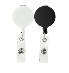 Porta Credenciales Retráctil Redondo <span class=keywords><strong>con</strong></span> Logotipo Personalizado, Plástico Opaco, Regalo Promocional al por Mayor para Ferias Comerciales - Product Image 4