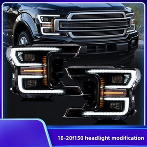 Modified 12V <b>LED</b> <b>Headlight</b> Assembly for F150 2018-2023 4600LM 5600K Full <b>LED</b> Taillight Streamer Turn Signal Bright Efficient and - Product Image 3