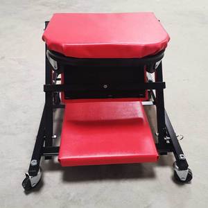 Taburete mecánico para reparación de silla de coche, asiento de trabajo mecánico 2 en 1 de rodilla enrollable, plegable, Convertible - Product Image 4