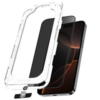 Protection d'écran en verre trempé AR transparent anti-poussière à installation facile pour iPhone 18 17 16 15 14 13 Pro Max