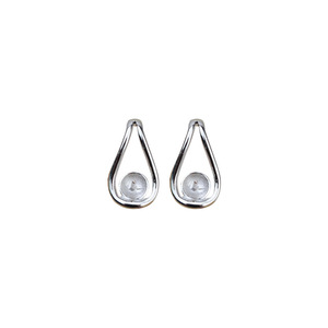 Pendientes de Plata S925, Esenciales para Mujer, con Lazo, Personalizados, con 5-6 Perlas, Joyería con Bandeja Vacía, Semi-terminados, Modelo 1177 - Product Image 5