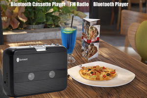 Reproductor de Casetes Portátil con Bluetooth, Radio FM, Auto Reverse, Funciona con Pilas AA, para Uso en Casa, Auto y Viajes, Reproductor de Casetes Retro, Walkman - Product Image 5