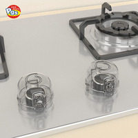 VB003 Prodigy innovant serrures de sécurité de cuisine interrupteur de protection de four à gaz protecteur de couvercle de bouton de poêle en PVC durable et matériau PC