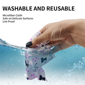 Vente chaude OEM 15x15cm Chiffon de nettoyage pour objectif en microfibre de qualité supérieure, motif chat mignon, vente en gros, logo personnalisé pour <span class=keywords><strong>lunettes</strong></span>, téléphone, appareil photo, <span class=keywords><strong>écran</strong></span> - Product Image 4