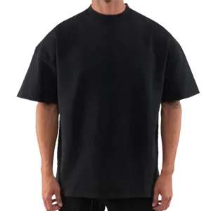 เสื้อยืดทรงบ็อกซี่ ฮิปฮอป 250 แกรม ผ้าหนา พิมพ์ลาย ไหล่ตก สไตล์หรูหรา ผ้าคอตตอนหนา คุณภาพสูง สตรีทแวร์ เสื้อยืดโอเวอร์ไซส์ ผู้ชาย - Product Image 1