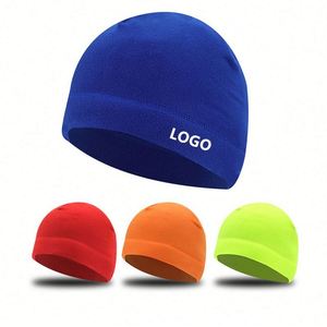 Microfleece <b>Fleece</b> <b>Beanie</b> Lightweight Fitted Cap Warm Winter Hat Gift for Men Women Promotion Gifts - Product Image 1