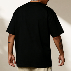 T-shirt personnalisé pour homme, style hip-hop, col rond, coton 300G, streetwear d'été, surdimensionné, impression sérigraphique - Product Image 2