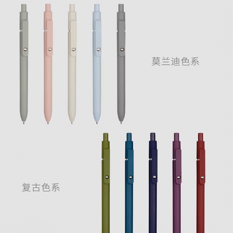 Простая пресс Morandi Классическая Ручка для наполнения гель-ручки для студенческого офиса дома