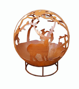 Metal Sphere <strong>Fire</strong> <strong>Pit</strong> Ball Iron Cast Outdoor <strong>Fire</strong> <strong>Pit</strong>/<strong>Portable</strong> <strong>Fire</strong> <strong>Pit</strong>/Garden Treasures <strong>Fire</strong> <strong>Pit</strong> - Product Image 5