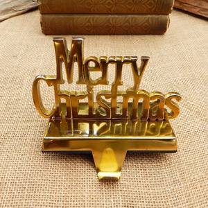 2025 Brass Antique Finished <b>Christmas</b> <b>Stocking</b> Holder - Product Image 5