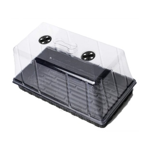 Plateau de semis en plastique durable pour pépinière, boîte de germination de graines, plateau de culture de légumes avec couvercle, vente en gros - Product Image 1