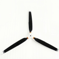 Hélice de drone grande taille à profil aérodynamique excellent, hélice de moteur de drone de 68 pouces, hélices d'aviation à pas réglable au sol