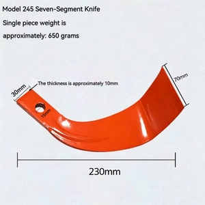 Lame de motoculteur rotative à sept segments modèle 245 pour terres pierreuses, côté gauche - Product Image 2