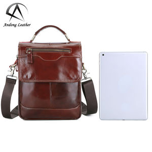 Bolso bandolera de cuero genuino Andong para hombre, estilo casual de negocios, gran capacidad, maletín, bolso cruzado. - Product Image 3