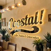 Enseigne lumineuse LED 3D personnalisée Zhilin en métal pour extérieur, lettres en relief rétroéclairées, logo lumineux en métal pour usage commercial