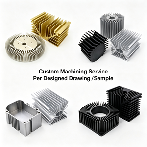 Custom CNC Machined Aluminum Alloy Heat Sink Extrusion Profiles with Cutting Service for LED <b>Lighting</b> Industrial Illumination - Product Image 1