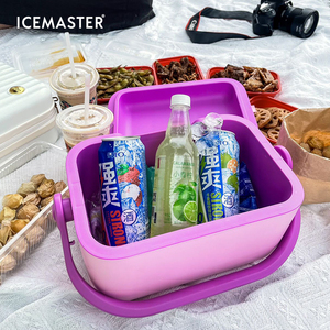 IceMaster 6 canettes attachées garder la température froide isolation froide refroidisseur de stockage pour boissons seau à glace plage pique-nique en plein air - Product Image 4