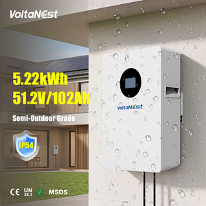 Batterie lithium-ion VoltaNest 51,2 V 100 Ah 5,22 kWh, batterie de stockage d'énergie 5 kWh 10 kWh 15 kWh 20 kWh, montage mural pour la maison - Product Image 1