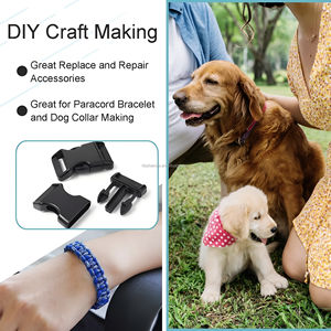 Boucle de bracelet Paracord Boucle à dégagement rapide Ceinture Logo de promotion personnalisé et couleur Parachute 550 Boucle en plastique profilée Stock - Product Image 5