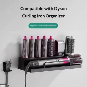 Support <span class=keywords><strong>mural</strong></span> simple en métal de luxe léger pour fer à friser électrique, sans perçage - Product Image 2