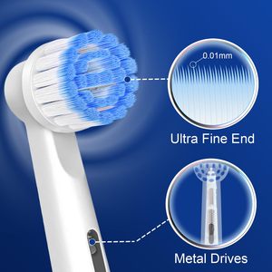 Top Quality Ergonomic <b>Toothbrush</b> <b>Heads</b> Replacement | Maximum Plaque Removal & Oral Safety | High-Grade Electric <b>Toothbrush</b> Repla - Product Image 5