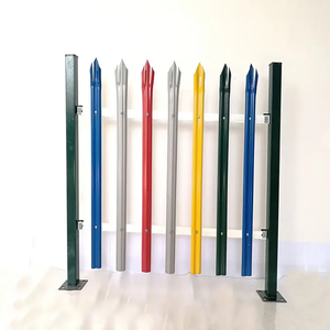 Precio bajo barato de <span class=keywords><strong>segunda</strong></span> <span class=keywords><strong>mano</strong></span> galvanizado de seguridad de acero de seguridad residencial Precio de cerca de empalizada - Product Image 3