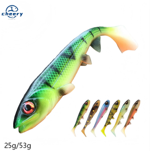 เหยื่อตกปลา CHEERY Spinpoler ขนาด 14 ซม./18 ซม. แบบ Swimbait หางสี่เหลี่ยม เหยื่อปลอมชนิดนิ่ม สำหรับตกปลา Pike, Perch, ปลาดุก เหยื่อ Wobbler สำหรับปลาขนาดใหญ่ - Product Image 1