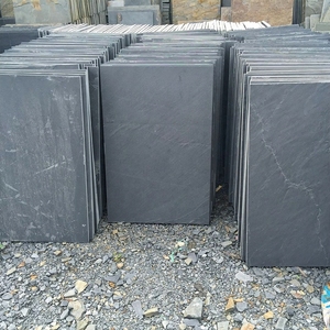 Dalles de <span class=keywords><strong>jardin</strong></span> en ardoise noire de fabrication chinoise, polies <span class=keywords><strong>pour</strong></span> les sols et les murs intérieurs et extérieurs, revêtement mural avec surface rugueuse - Product Image 4