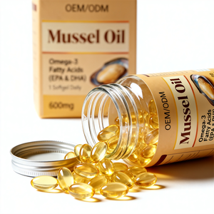 Aceite de Mejillón 100% OEM Procesado en Frío, Extracto de Nueva Zelanda, Cápsulas Blandas Naturalmente Verdes con Certificación GMP, HACCP y HALAL - Product Image 1