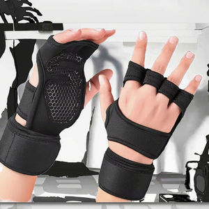 Neoprene Half Finger Fitness Weightlifting <b>Gloves</b> with Anti-Slip Grip Padded Palm Breathable Sports Gym Training <b>Gloves</b> - Product Image 2