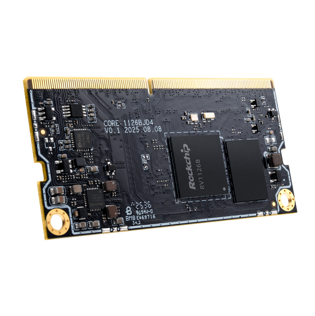 Rockchip RV1126B Quad-Core Cortex-A53 64bit 3TOPS NPU Computing Power AI Vision SoM Custom Carrier Board RV1126B AI SOM Module