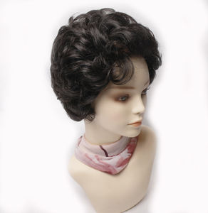 Tangle Resistant Hand Tied Wavy <b>Bob</b> Human Mix Natural Black Brown Breathable Lightweight Virgin Look Summer Ready - Product Image 2