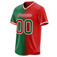 Vente en gros de maillots de football américain rétro pour adultes séchage rapide Streetwear court imprimé personnalisé vêtements de football cousus