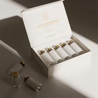 Boîtes rigides à couvercle magnétique personnalisées pour coffret cadeau de collagène et peptides haut de gamme avec estampage à chaud et impression quadricolore