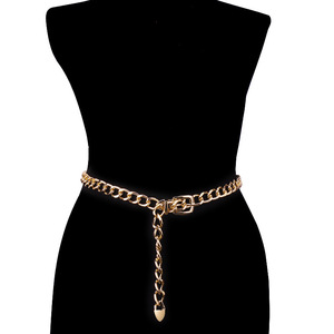 Cinturón de Cadena Metálica de Moda, Acero Inoxidable, de Una Sola Vía, Accesorio de Joyería para Mujer Adulta - Product Image 3