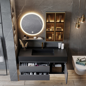 Smart rock bassin intégré armoire de salle de bain combinaison moderne simple lavabo salle de bain évier armoire de salle de bain - Product Image 3