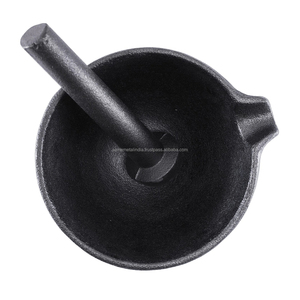 Premium Black Ceramic <b>Pestle</b> <b>and</b> <b>Mortar</b> Set Handcrafted Heavy Duty Kitchen Tool High Quality Supplier for Grinding - Product Image 2