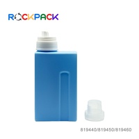 500ml/600ml/1000ml HDPE Type carré détergent à lessive bouteille rechargeable blanchisserie bouteille en plastique