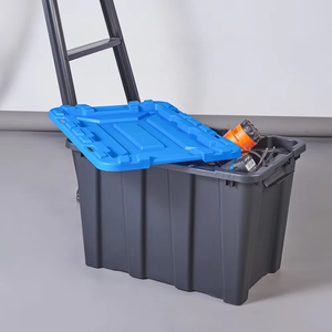 Custom Heavy Duty Industrial Product Storage <strong>Bins</strong> Large Garage Storage <strong>Bins</strong> With Lids 55L - Product Image 1