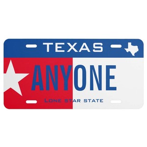 Texas cờ nhà nước tùy chỉnh logo của riêng bạn kim loại tấm giấy phép chúng tôi tiểu bang cá nhân nhôm trang trí xe tấm giấy phép - Product Image 1