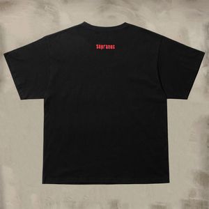 T-shirt Vintage Lavata con Stampa Testo <span class=keywords><strong>Bada</strong></span> Bing e Silhouette Femminile Argento, Oversize, Streetwear, Fornitura all'Ingrosso, Essenziali 2026SS - Product Image 2