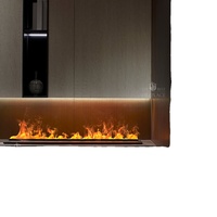 Cheminée électrique décorative 3D intégrée de haute qualité Heying, élégante et dotée d'un thermostat