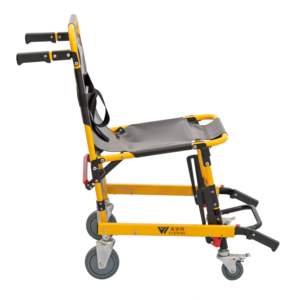 Équipement médical d'urgence manuel en aluminium et fer Dispositifs de premiers soins Civière d'escalier Chaise d'évacuation pour patient malade - Product Image 3